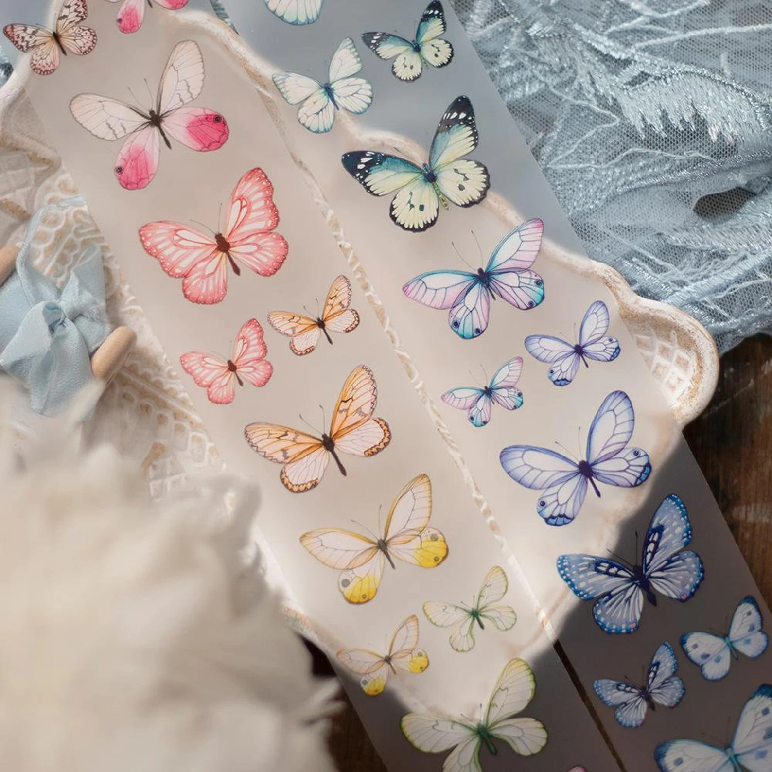 Loidesign Fantasy Butterfly "Xuanyu" Matte PET Tape SAMPLE LOOP