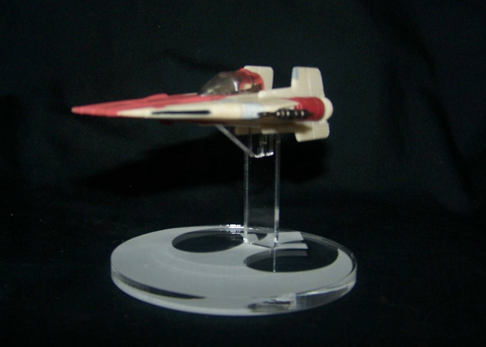 acrylic display stand for the Star Wars Micro Galaxy A-wing Awing