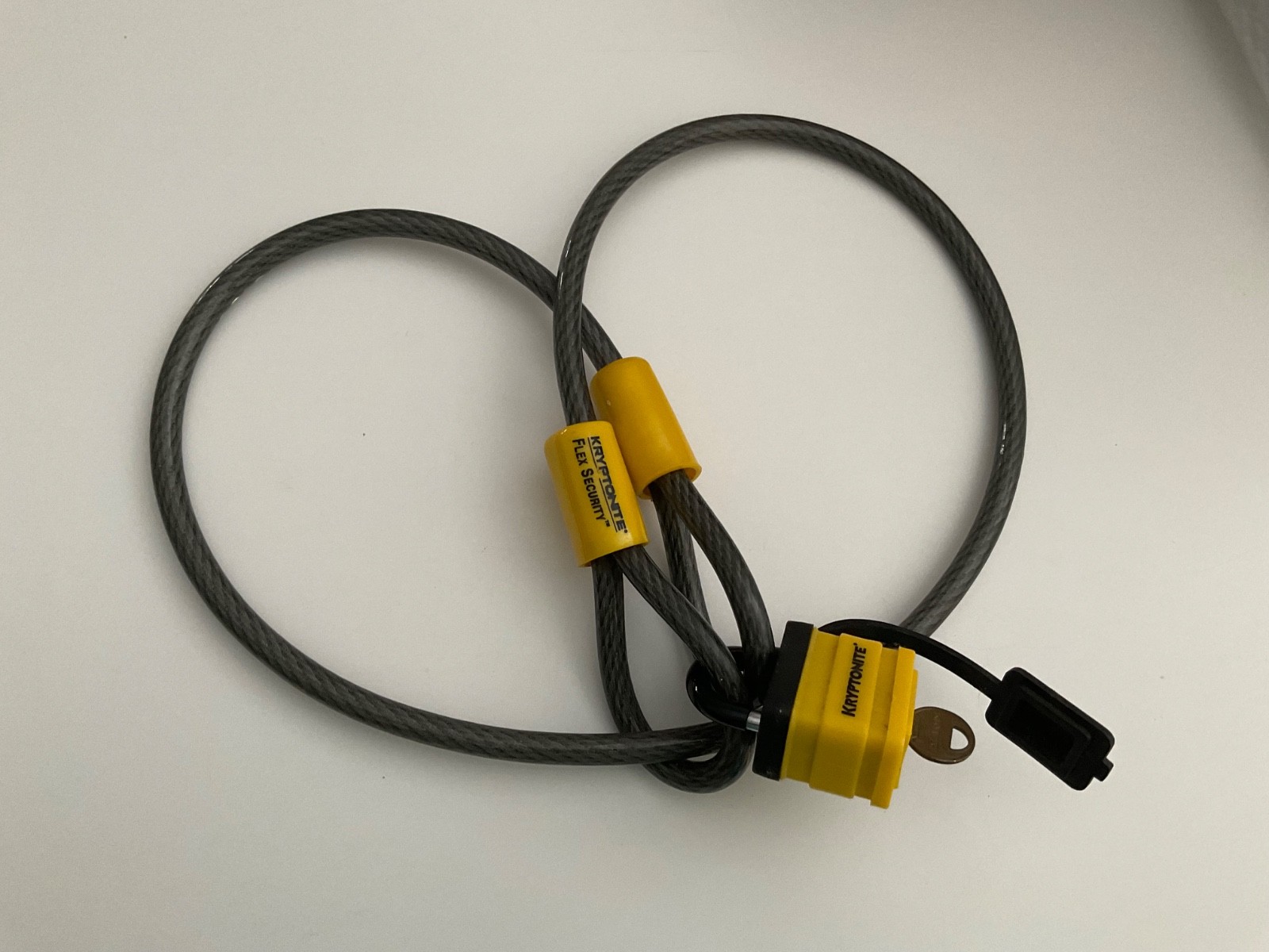 Kryptonite Double Loop Cable 4 ft Security for Bikes w/ Key Lock