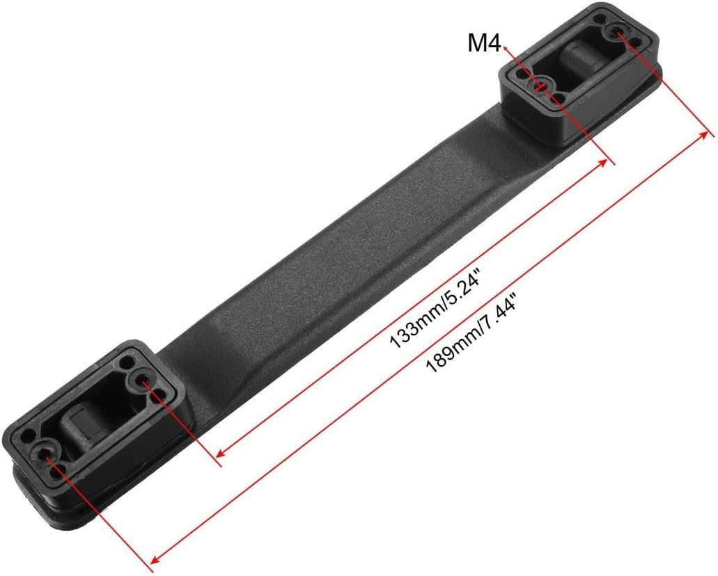Luggage Handle, 202mm Length Strap Grip Replacement for Suitcase Case Black 2Pcs