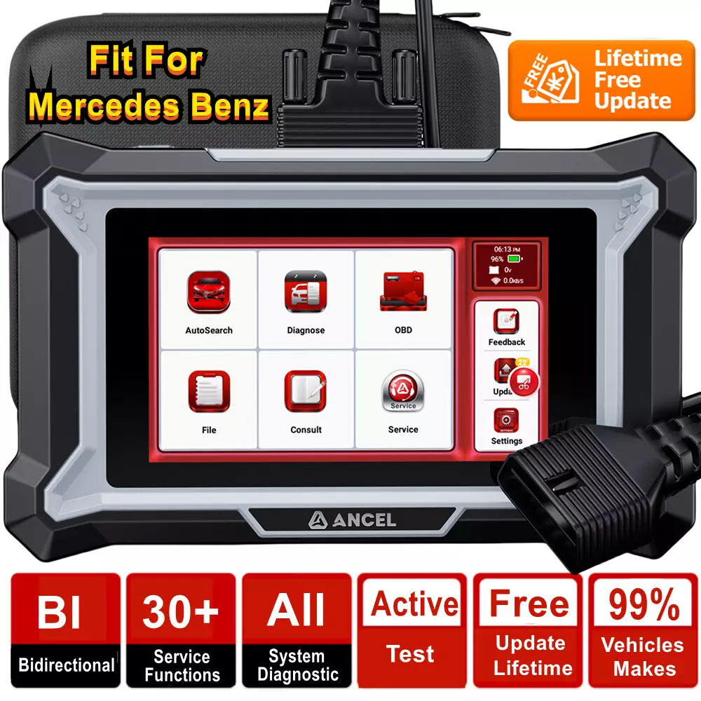 ANCEL DS160 For BENZ Bi-directional ECU Coding Car OBD2 Scanner Diagnostic Tool
