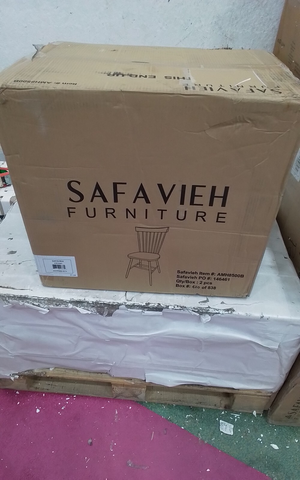 Safavieh PARKER SPINDEL SIDE CHAIR, Reduced Price 2172741343 AMH8500B