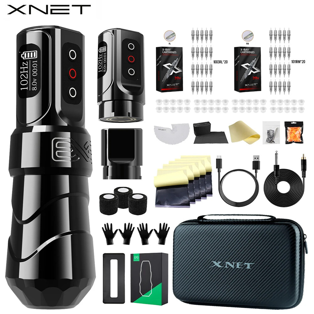 Wireless Tattoo Pen Machine Complete Kit Professional Rotary Tattoo Pen Supply