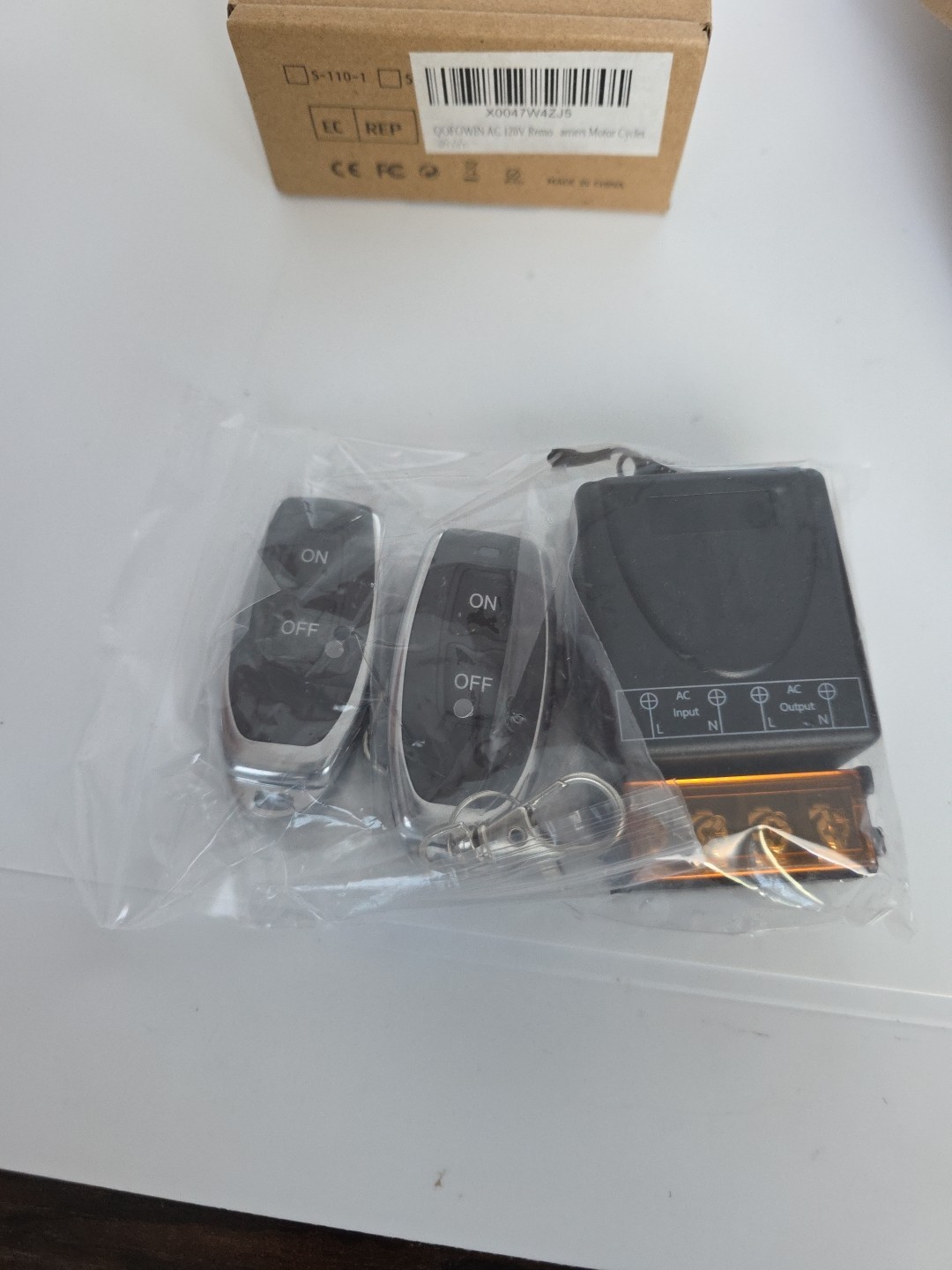 Pack Of 2 Wireless Remote Control Light Switch Transmitter For Water Pump Lamp