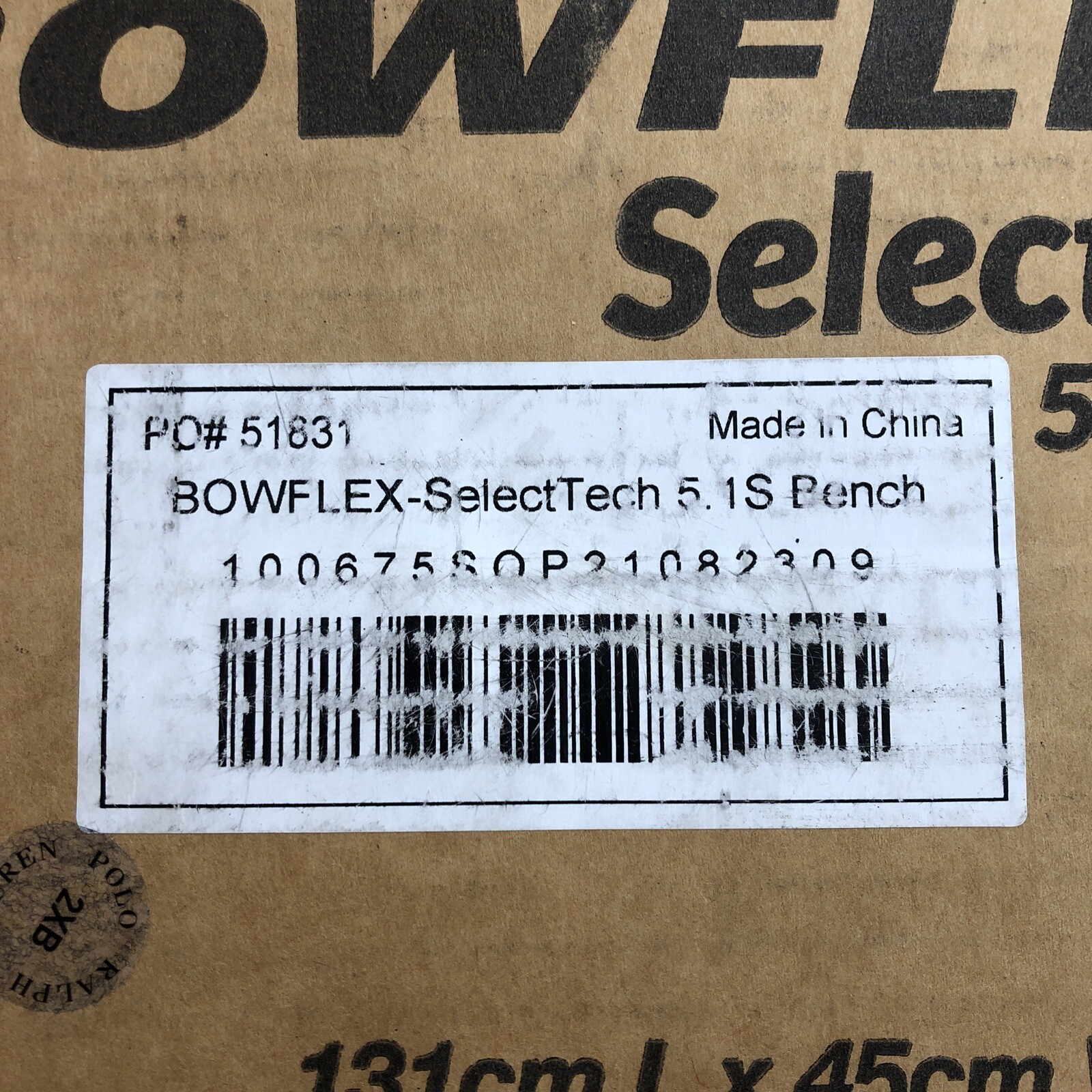Bowflex Selecttech 5.1S Bench Adjustable Weight Bench