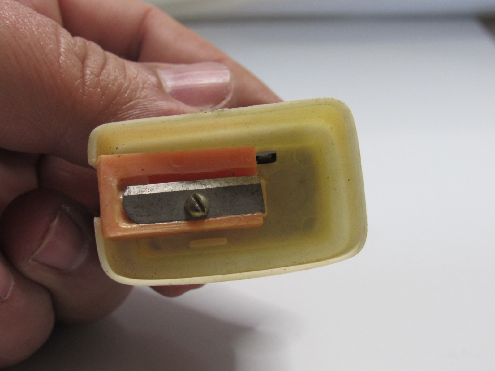 VTG Plastic Desk Calendar and Pencil Sharpener