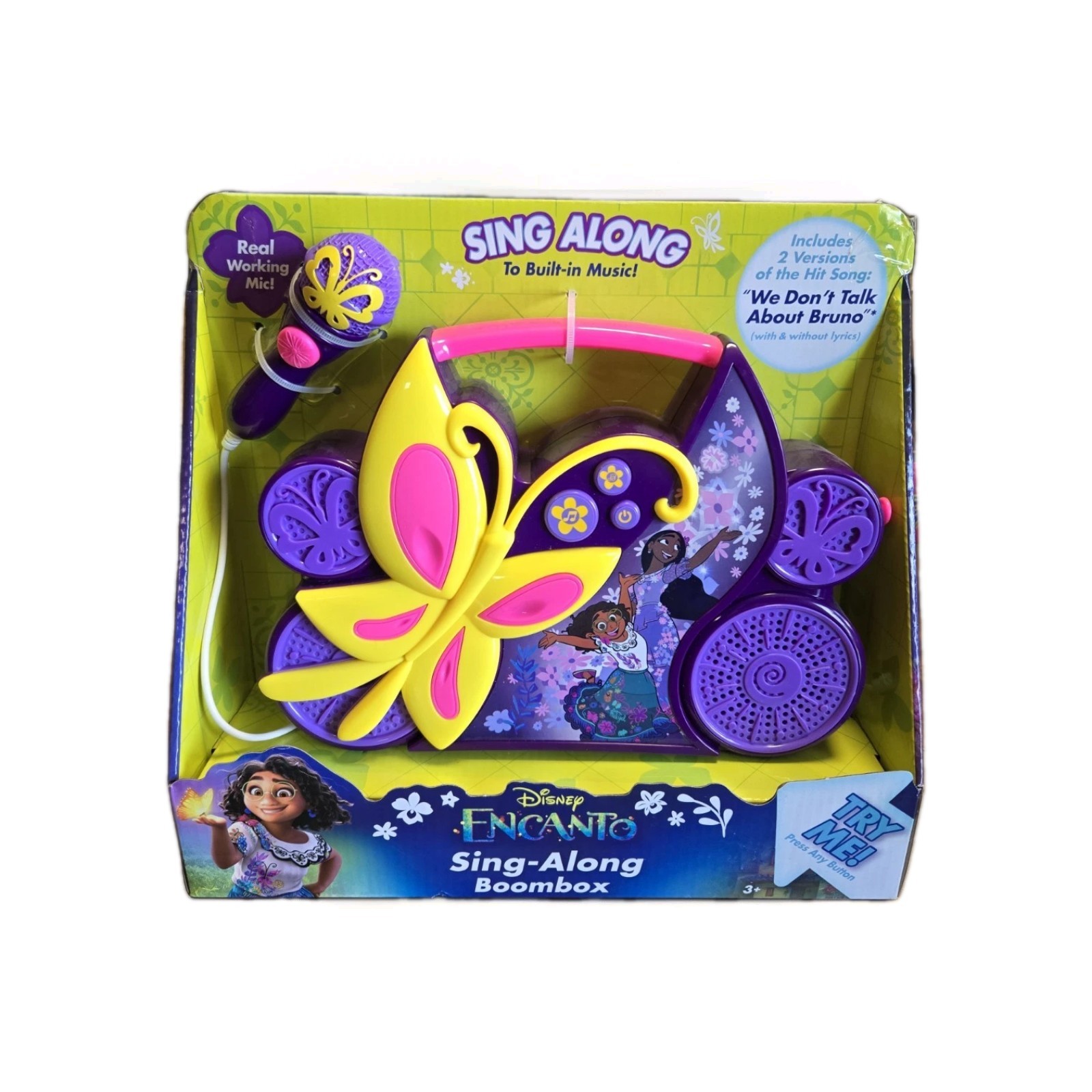 Disney Encanto Sing-Along Boombox with Real Working Microphone~Quality Sound!