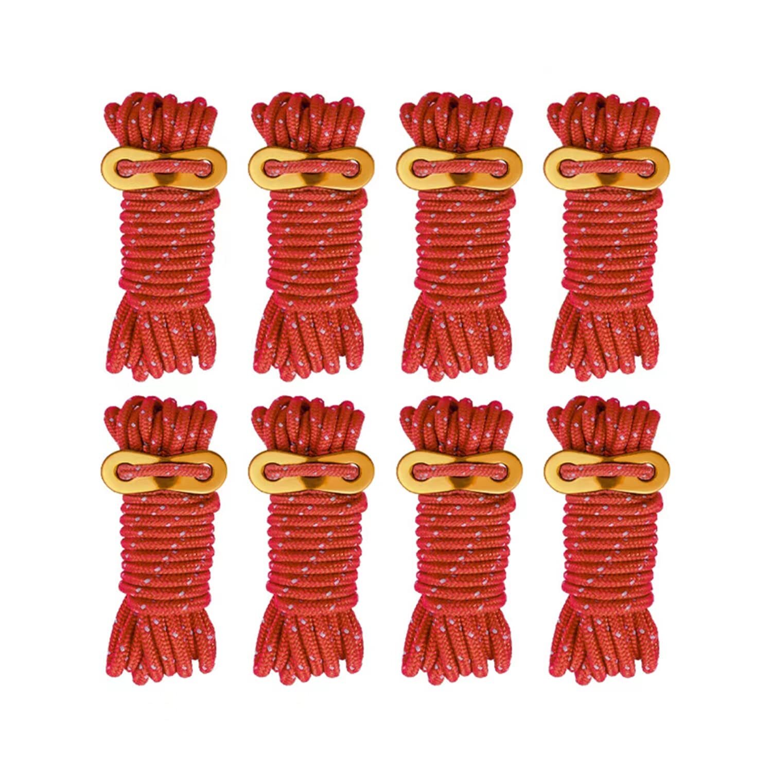 8 Pack Highreflective Guy Lines 4mm Tent Cords Highstrength Lightweight Camp Rop
