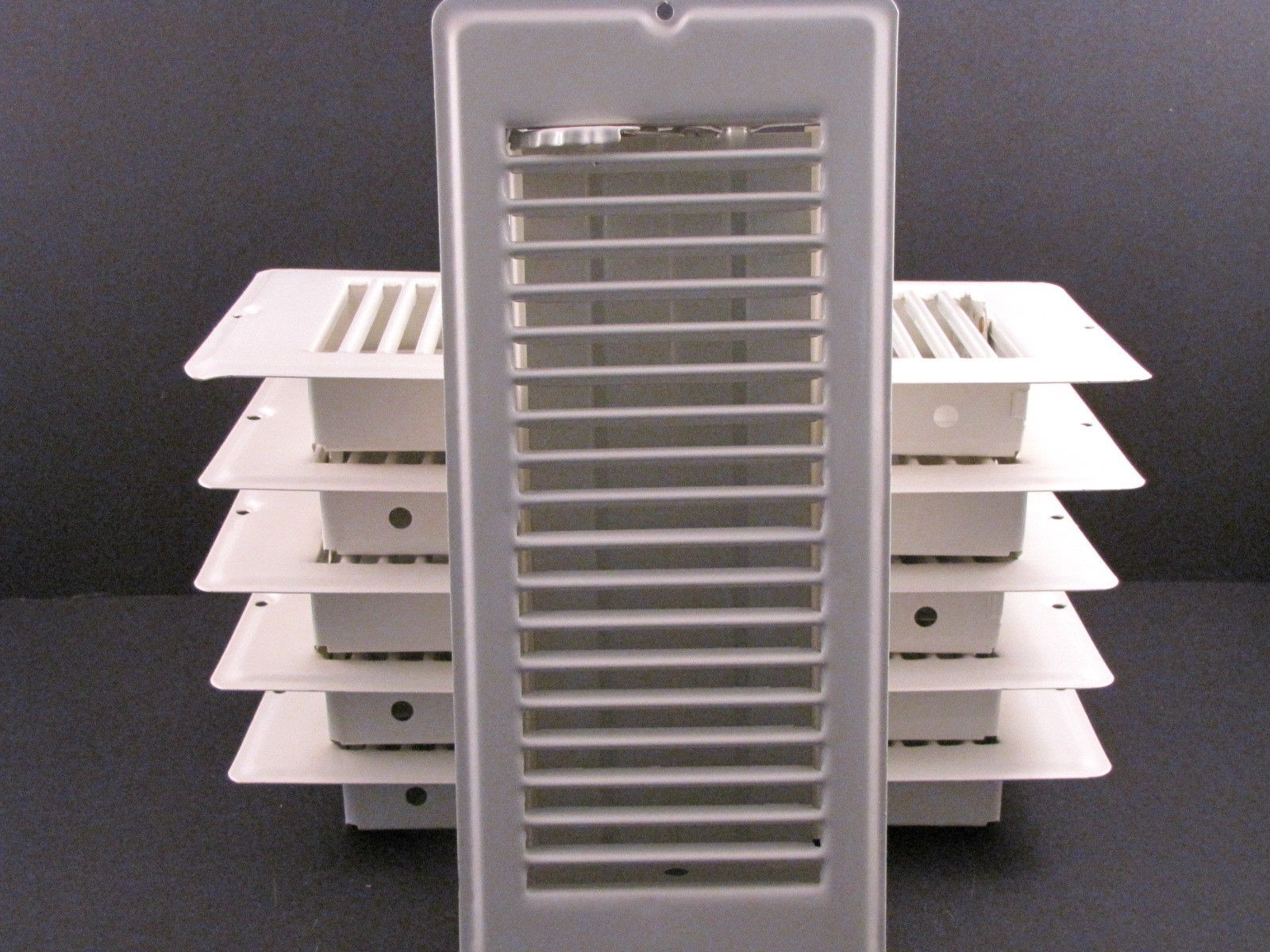 Mobile Home RV Parts. Floor Register 4" x 10". White Metal Floor Vent.  Lot of 6