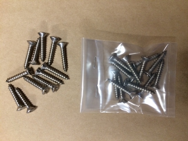 12  Stainless Steel Sheet Metal Screws for Bases 1-1/4 inch Long Reel Fisherman