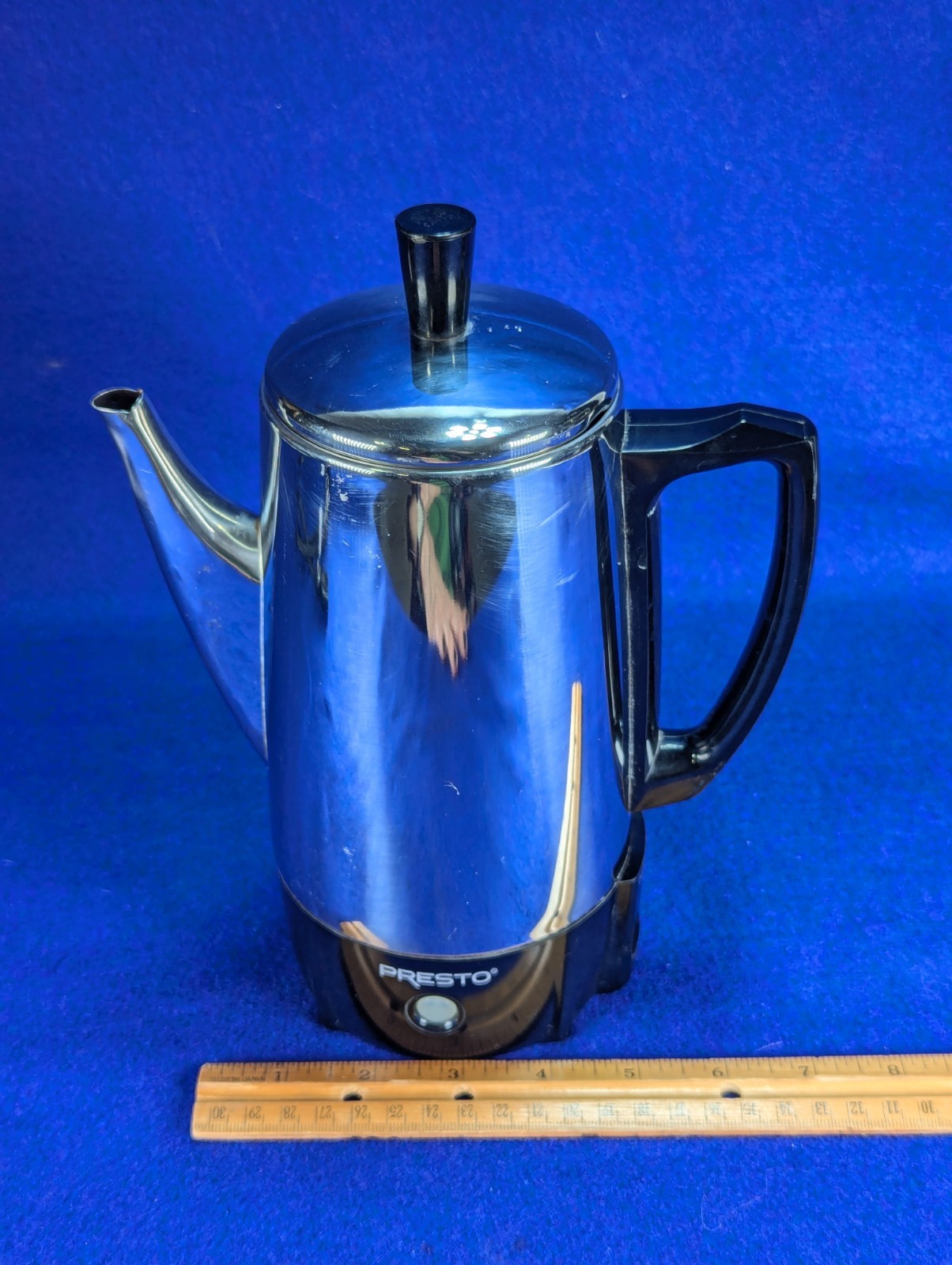 PRESTO Super fast Fully Automatic Percolator MODEL 0282202 Chrome Coffee Brew
