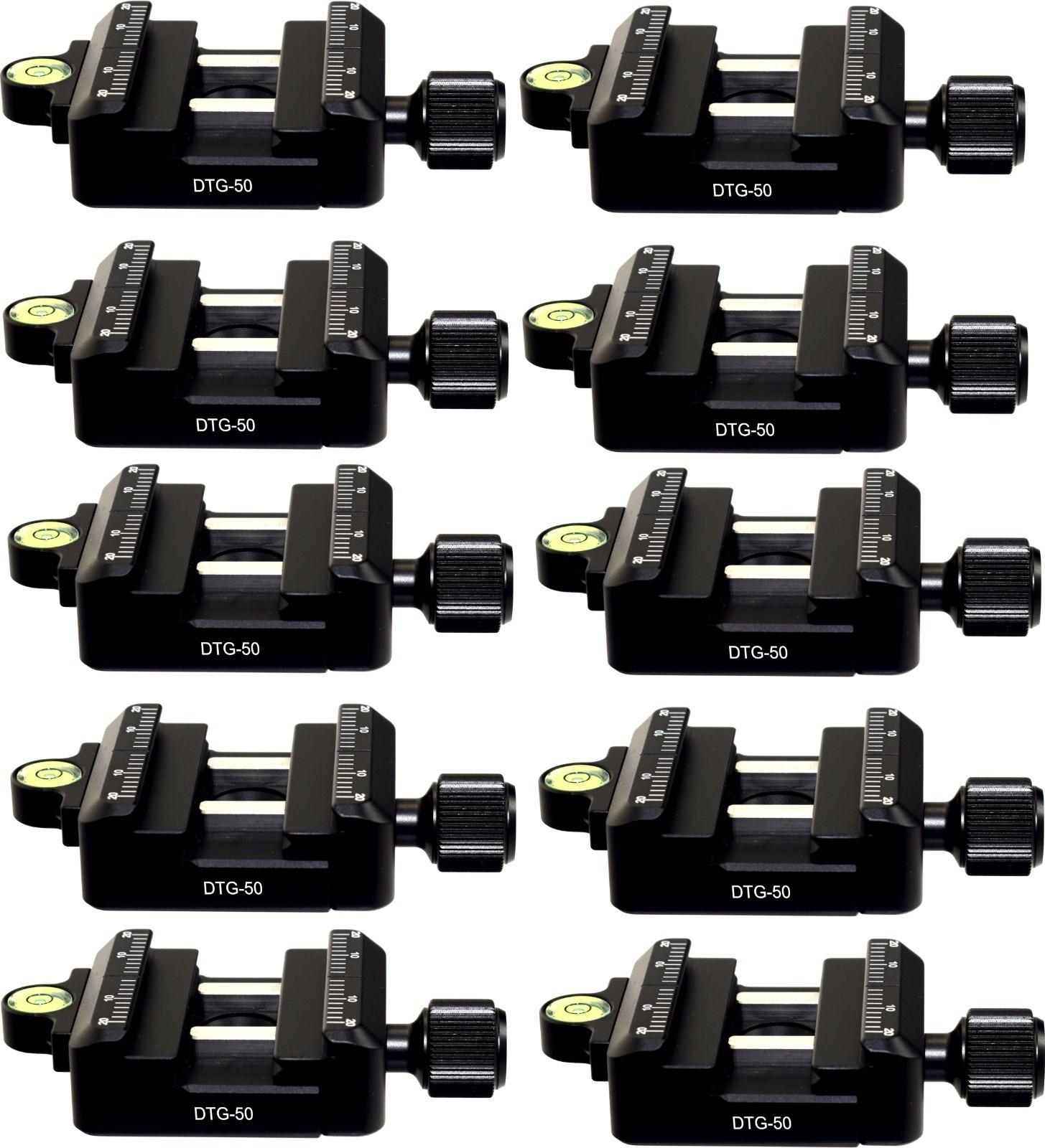 10 x DTG-50 50mm Clamp Picatinny/Arca/RRS Compatible Desmond Photographic