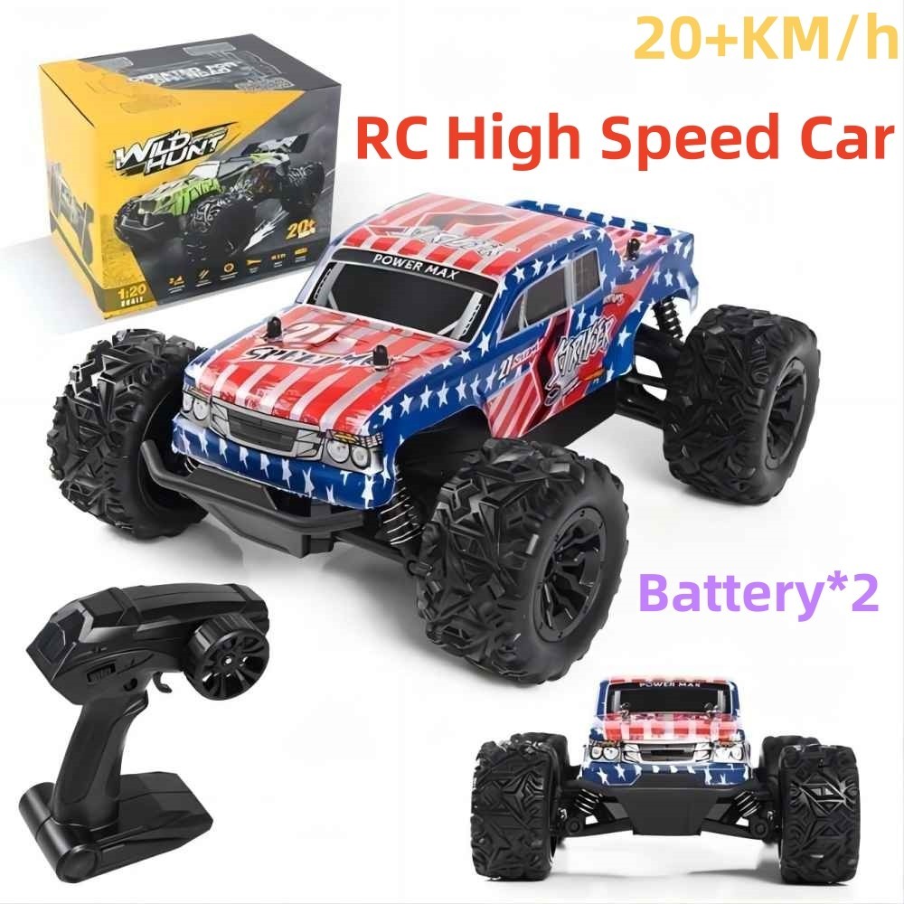 1/20 RC Car 2.4G All-Terrain Electric High Speed Off-Road Vehicle 20+KM/h
