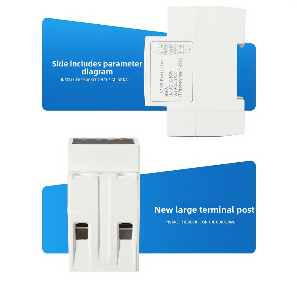 Voltage Safety Meter with AC80 300V Operating Range and 63A Load Capacity