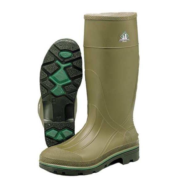 Honeywell Servus 75120/10 Knee Boots,Size 10,15" H,Olive,Plain,Pr