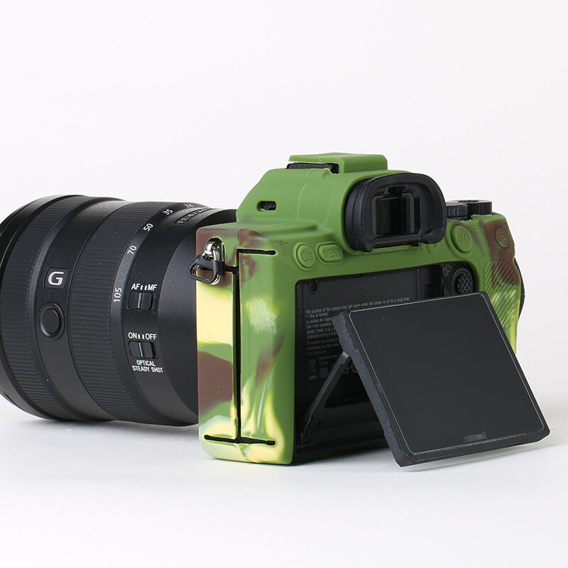 Rubber Silicon Body Case Protector Frame Skin For Sony A74 A7R4 Camera