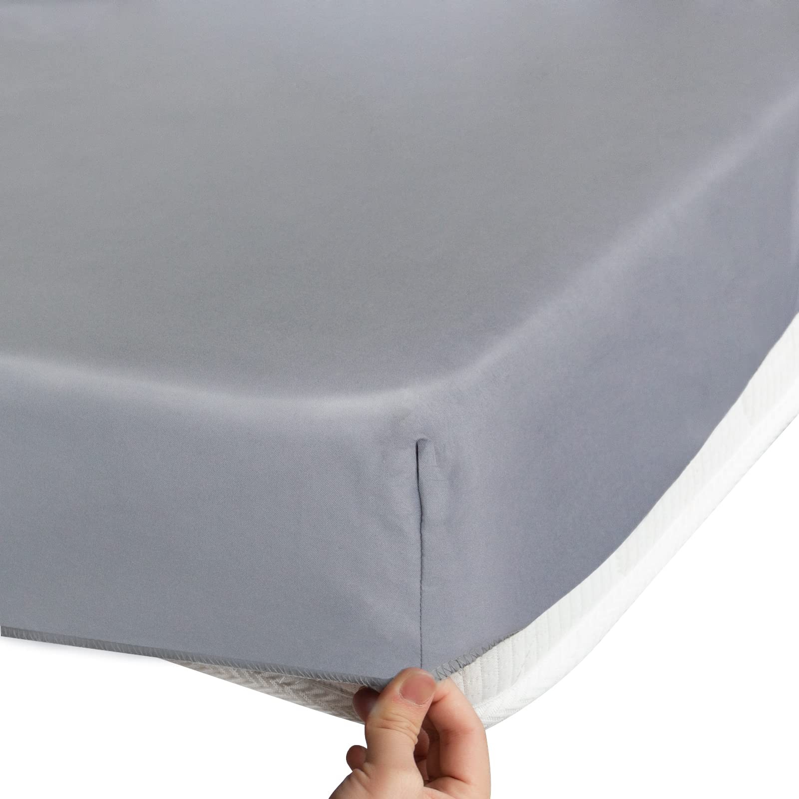 Cot Sheets 31" x 75", 2 Pack Cot Size Fitted with Narrow Twin/Camp Bunk/Rvs B...