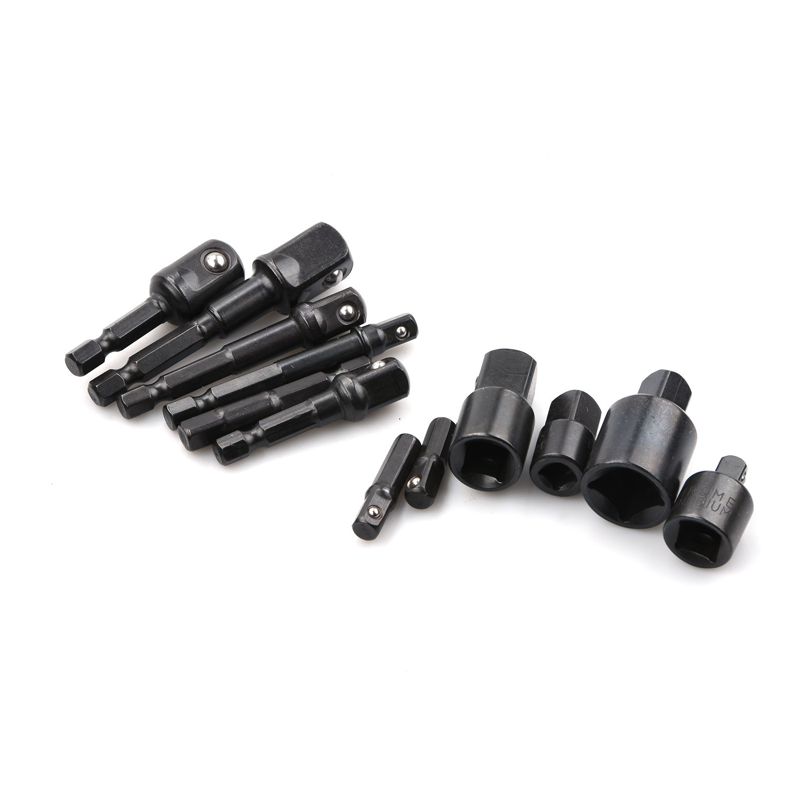 Impact Socket Adapter Set Chrome Vanadium 1/4 3/8 1/2" Drill Nut Driver Bit Kit