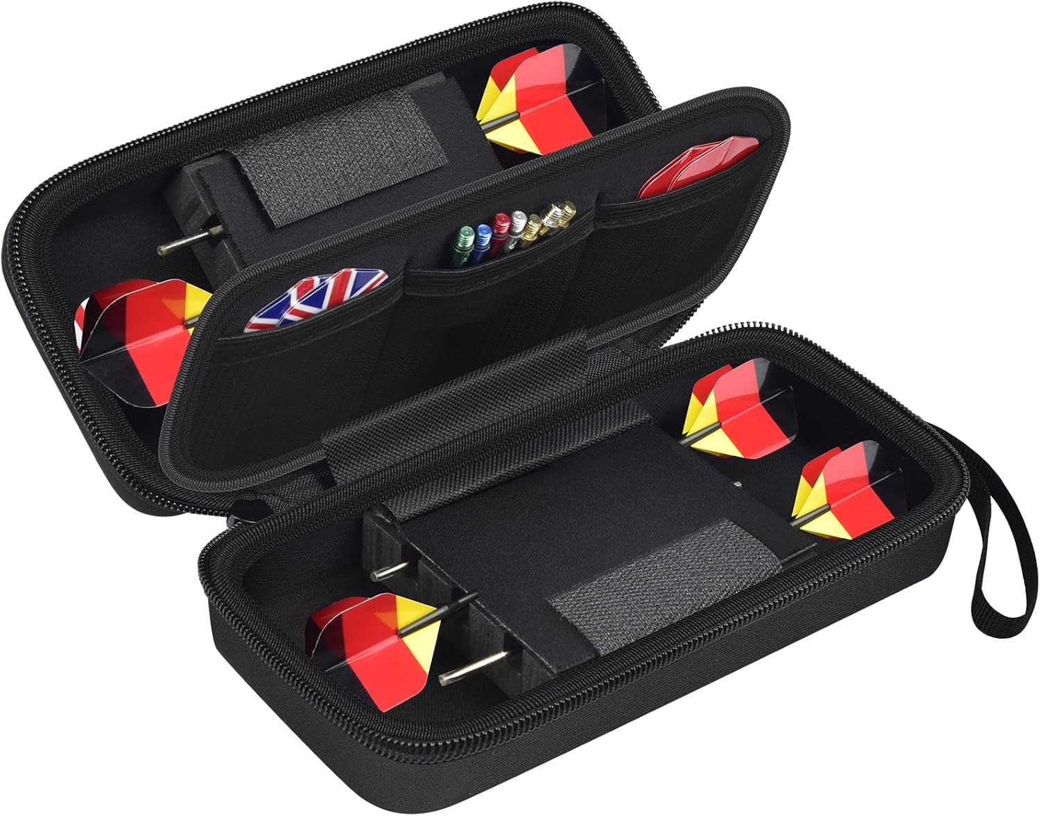 GWCASE Case for 6 Steel and Soft Tip Darts, Darts Carrying Storage Holder Fits f