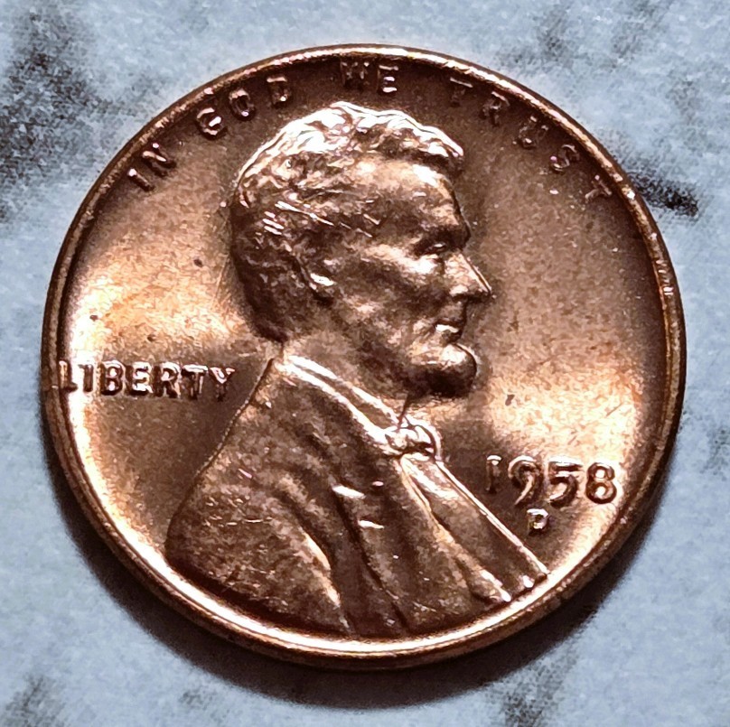 1958 D Denver Lincoln Wheat Cent Uncirculated Free S&H BIN864