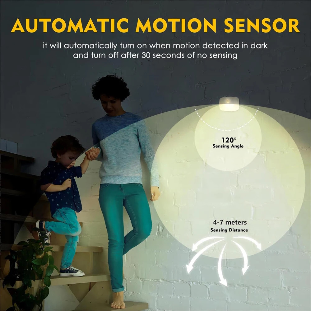 LED Night Light EU Plug In Smart Motion Sensor Light 220V Wall Lamp for Home...