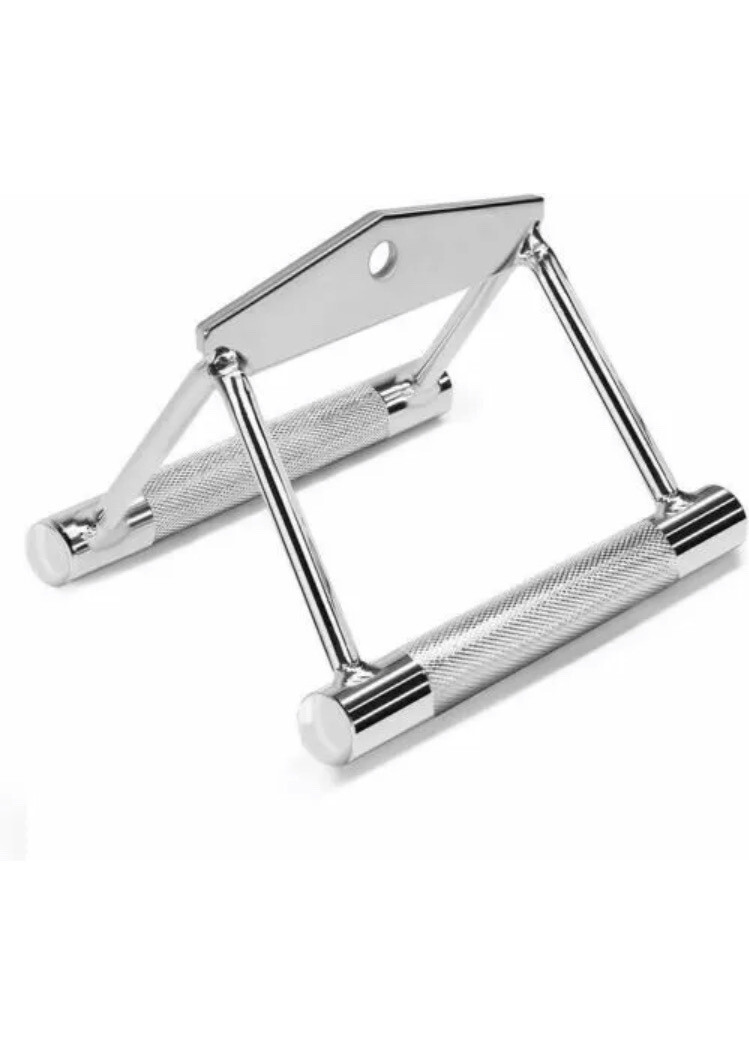 Weight Training V Shaped Double D Gripped Handle Pull Chrome Finish New by Youxi
