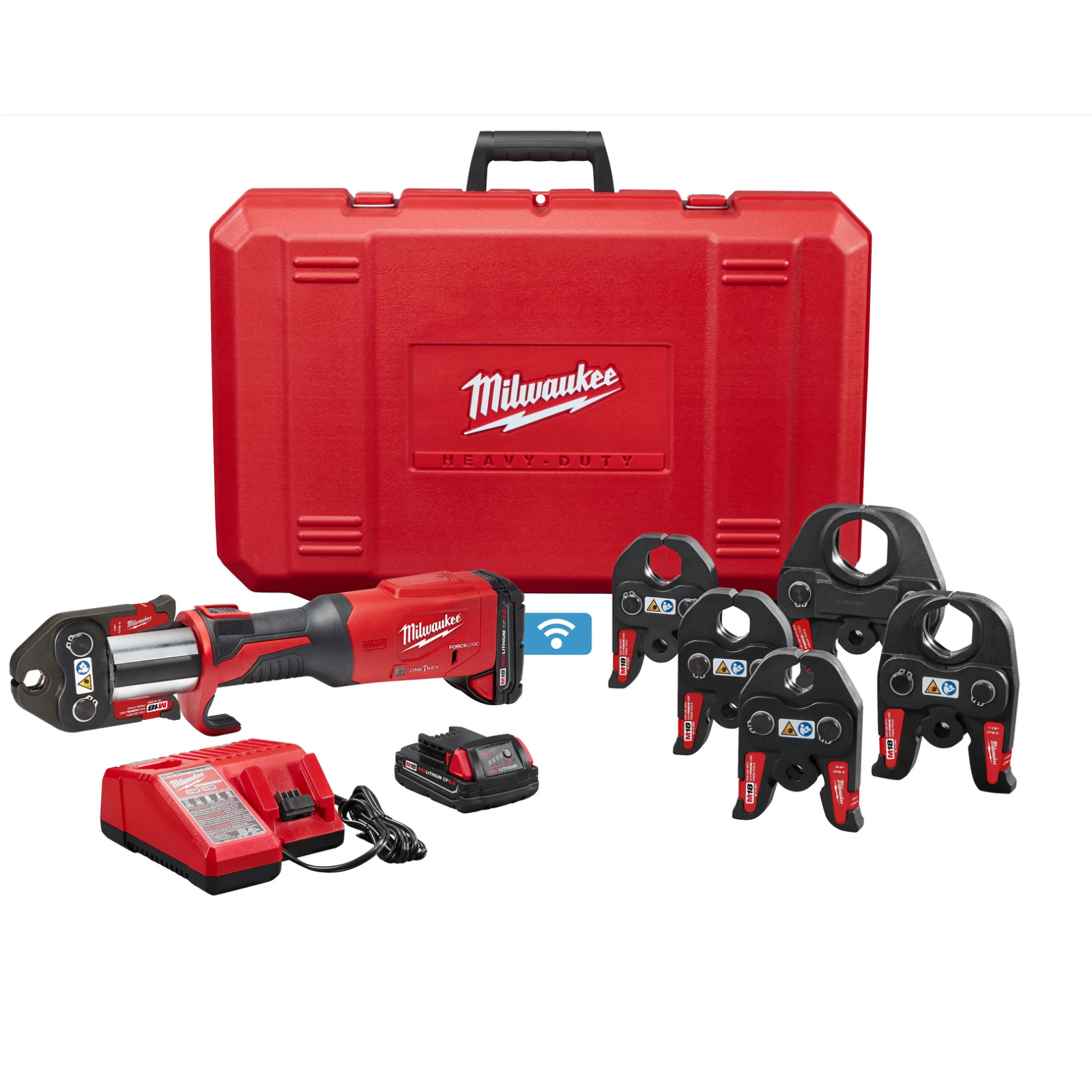 Milwaukee M18 2922-22 FORCE LOGIC Press Tool Kit with 1/2 in.- 2 in. Jaw Kit