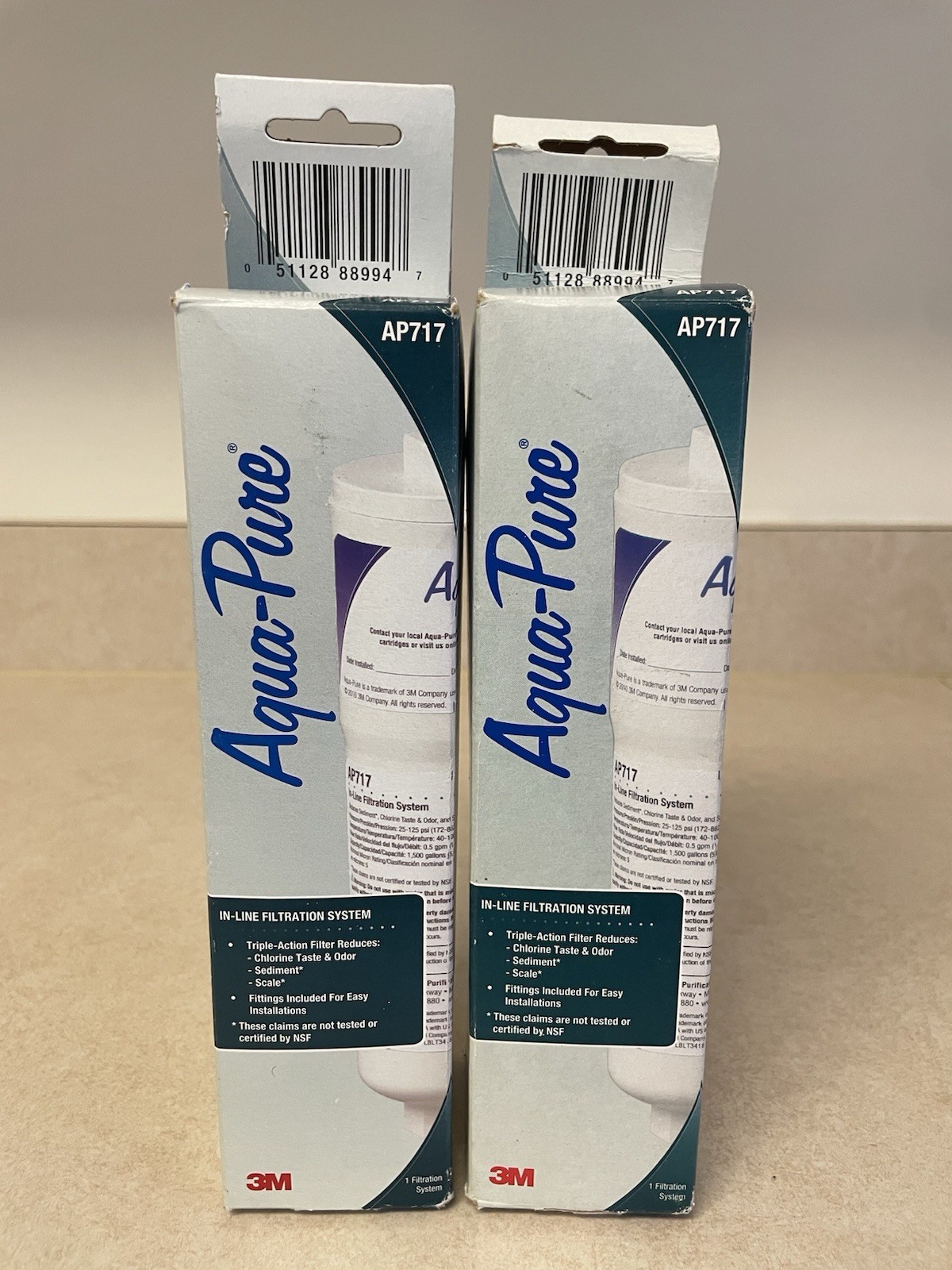 (2) Aqua-Pure AP717 In-Line Filtration System Removes Chlorine Sediment Scale