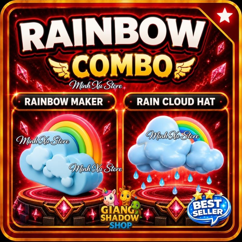 🌈 Rainbow Maker - Rain Cloud Hat | Adopt M1e Item Cheap Combo ✨ Top Picks