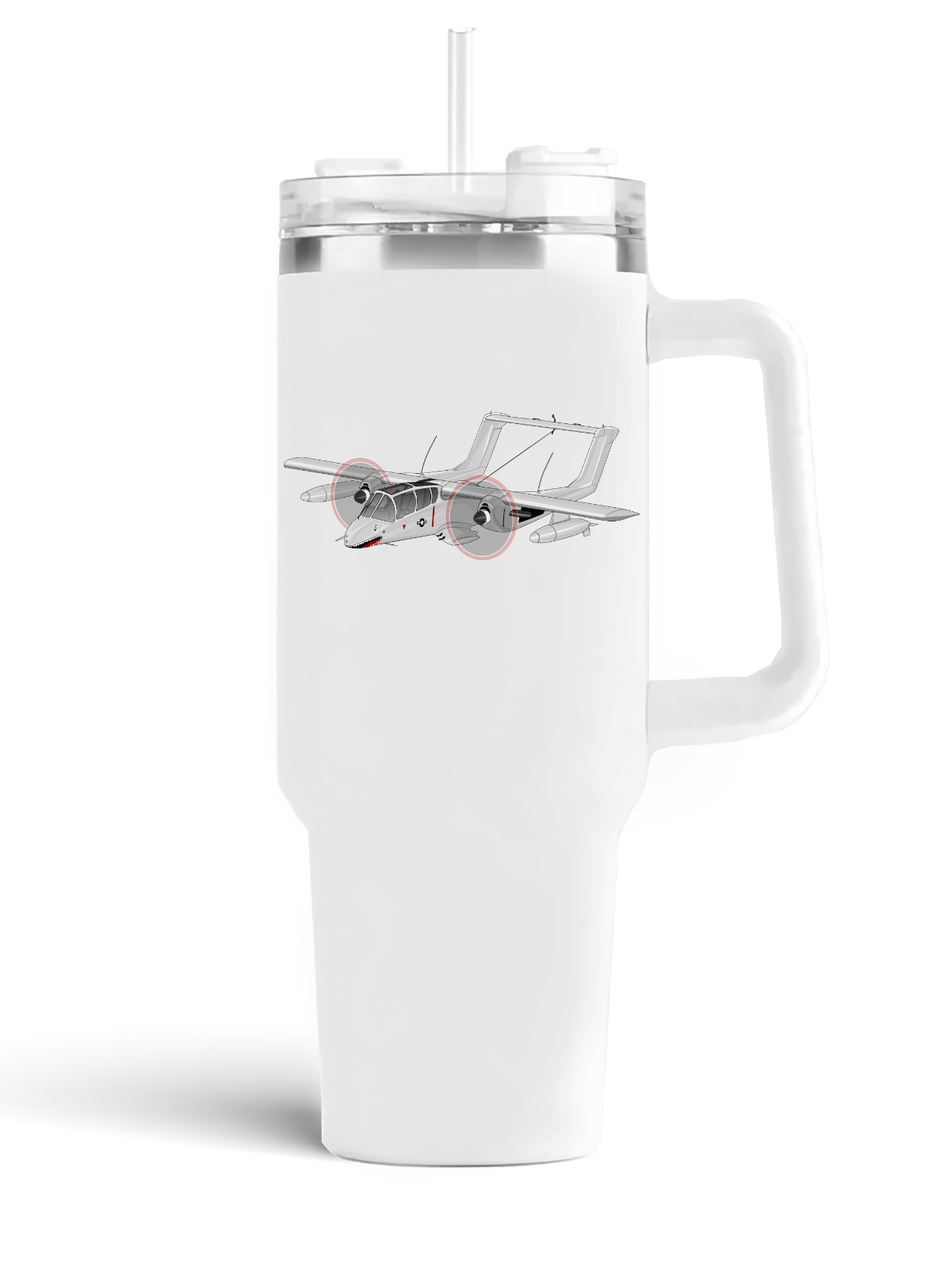 North American Rockwell OV-10 Stainless Steel H2.0 Quencher Tumbler  40oz