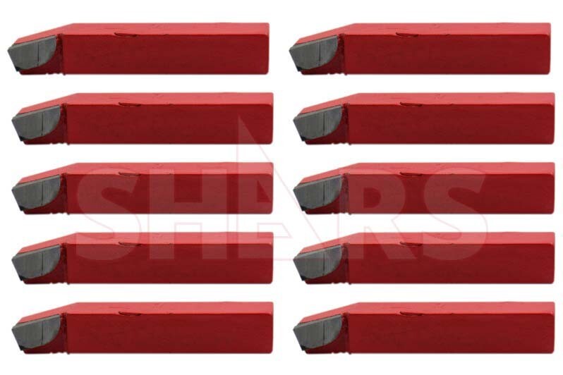 Shars 10 PCS 1/4" BL Style C2 Grade Carbide Tipped Tool Bits New !{