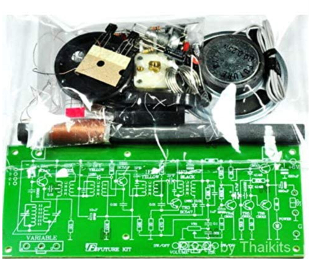 AM Radio Experimental Board Circuit unassembed kit 6VDC [Exclued the spekers ]