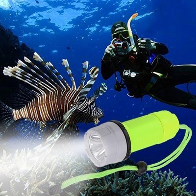 Waterproof Strong Light LED Torch Scuba Diving Underwater Flashlight Torch Lamp