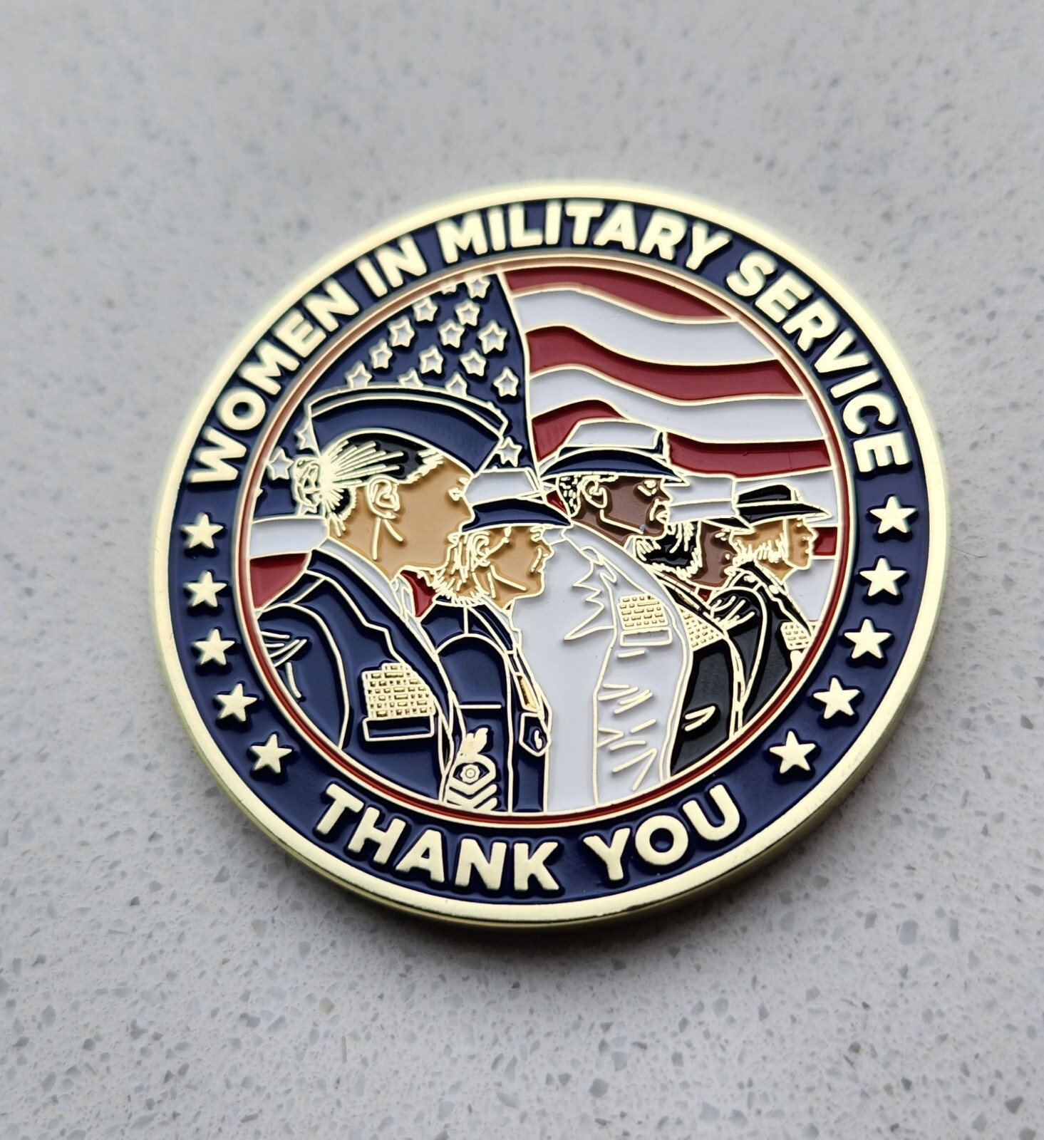 Women In Military Service "Thank You" Challenge Coin