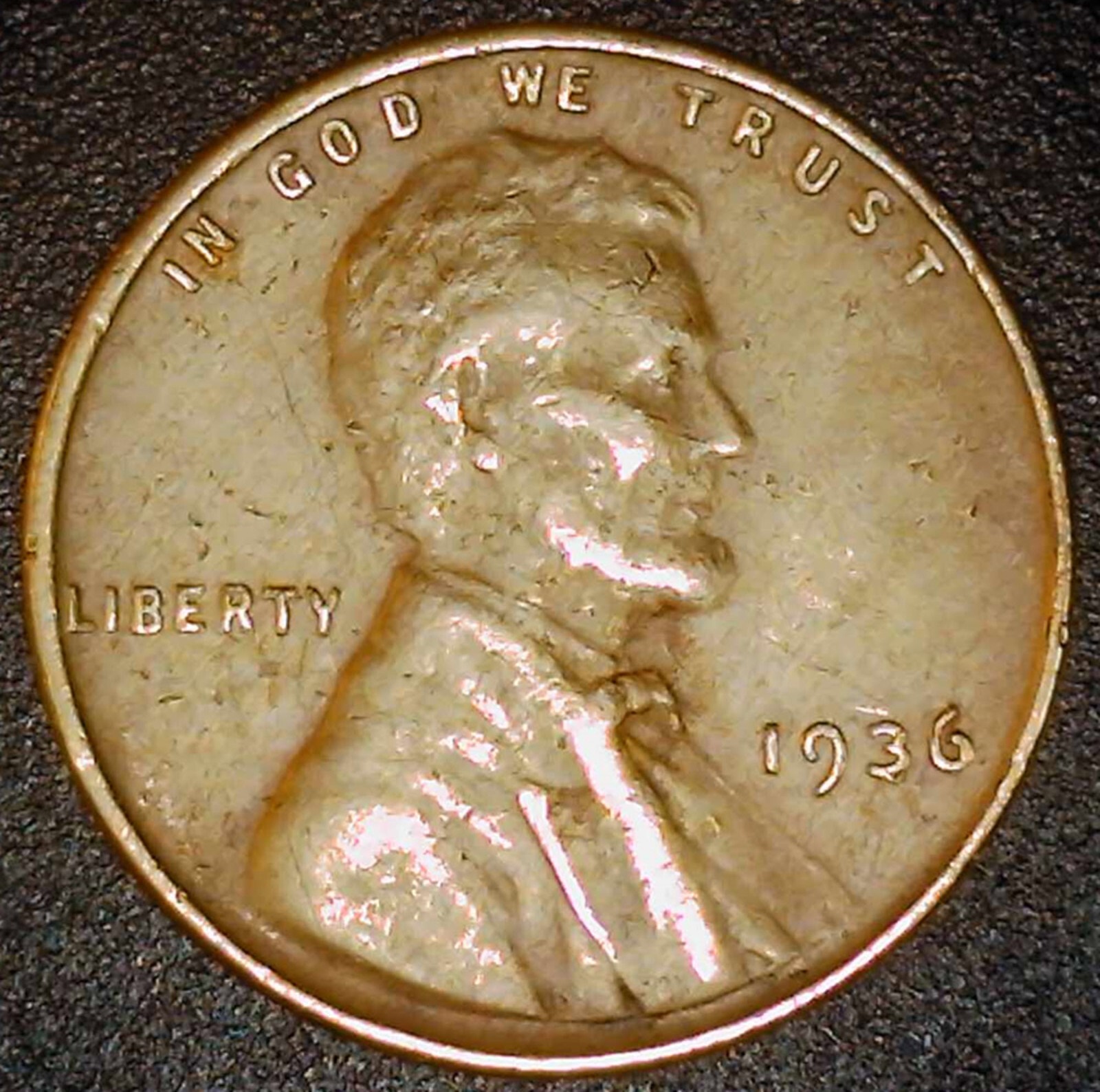 1936 Wheat Penny Cent Coin