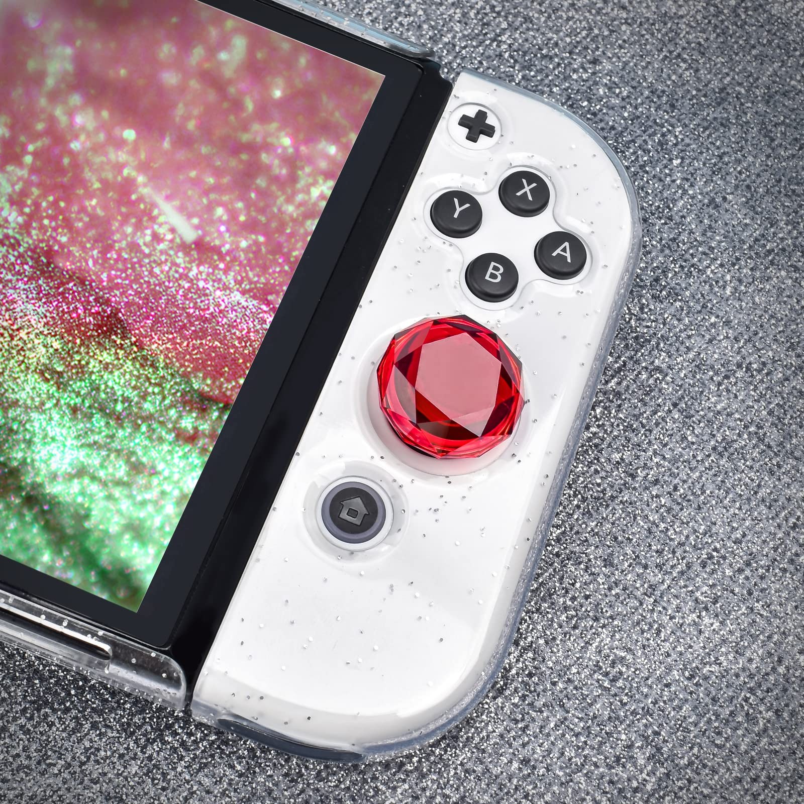 DLseego Clear Red Switch thumb grips