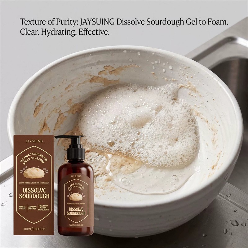 Dough Cleaner Soap for Sourdough, Enzyme Powered Dissolve Cleaning for Kitchen