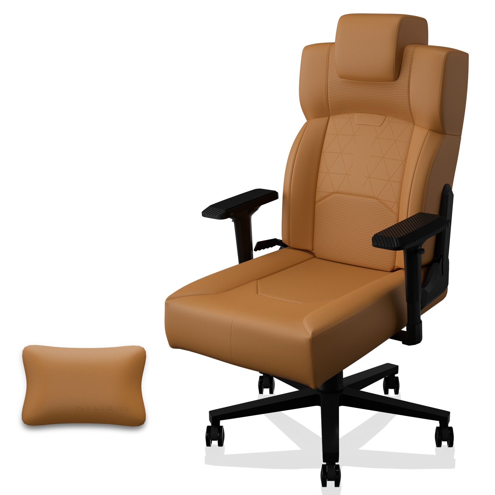 Ergonomic Gaming Chair with Lumbar Support, Flip-Up Arms, Headrest