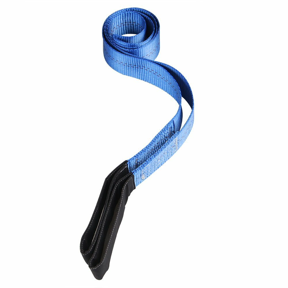 2x Heavy Duty 6' x 2" Nylon Flat Lifting Sling Strap Eye & Eye Polyester Webbing