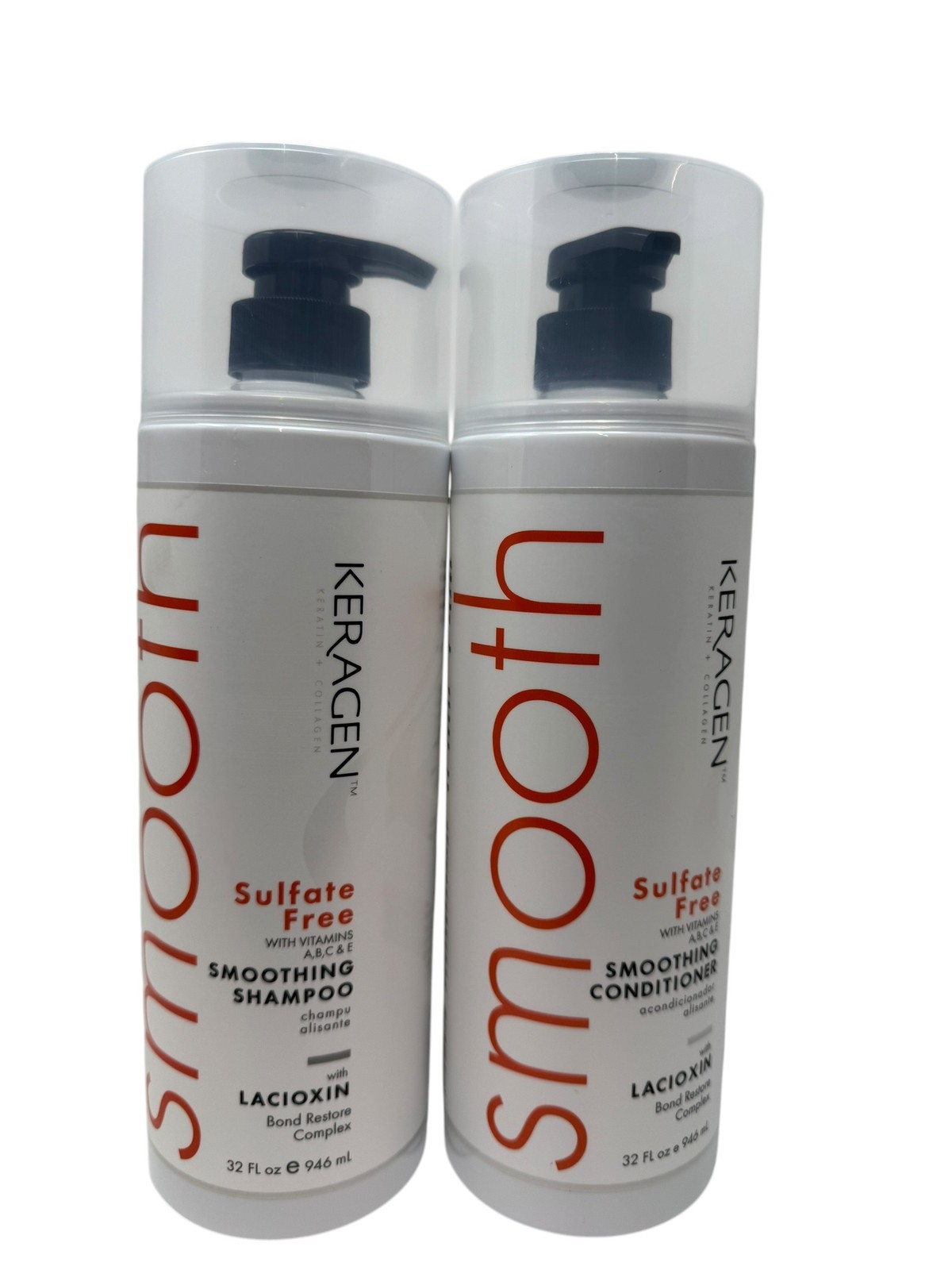 Keragen Smoothing Shampoo And Conditioner 32 oz - Duo