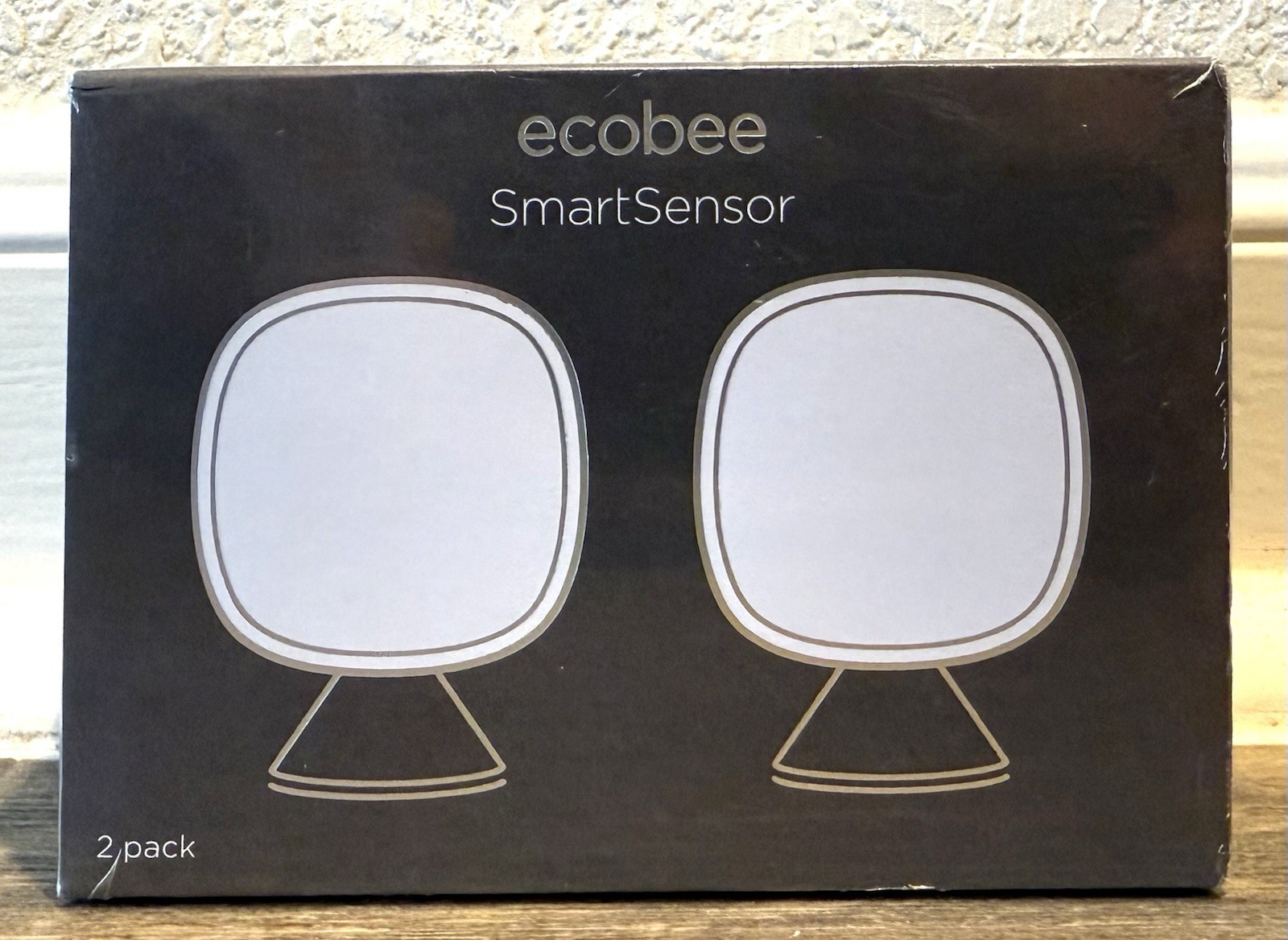 ecobee SmartSensor Room Temperature Sensors - White, Pack of 2 (EB-RSHM2PK-01)