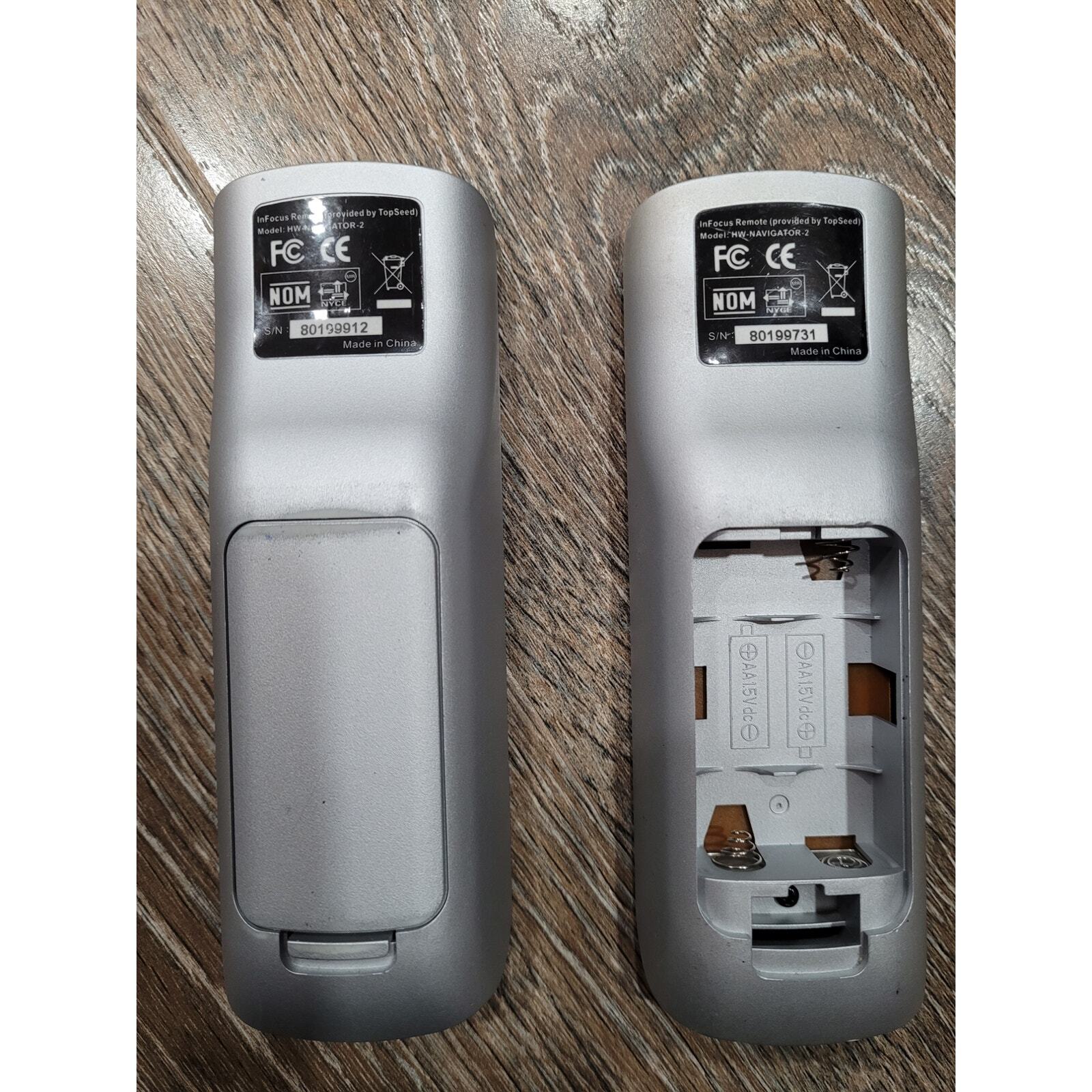 InFocus Navigator II Remote Control set of 2