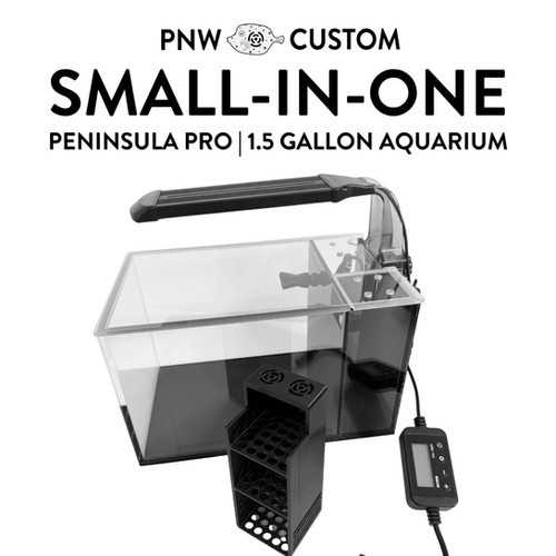 Small-In-One Peninsula Pro | 1.5 Gallon Desktop Aquarium - PNW Custom