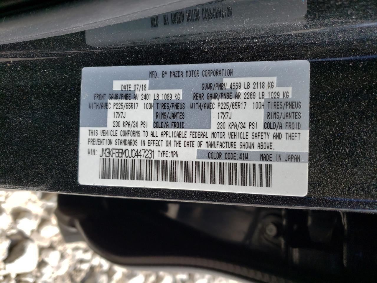 CX-5 2018 Air Shutter 696824