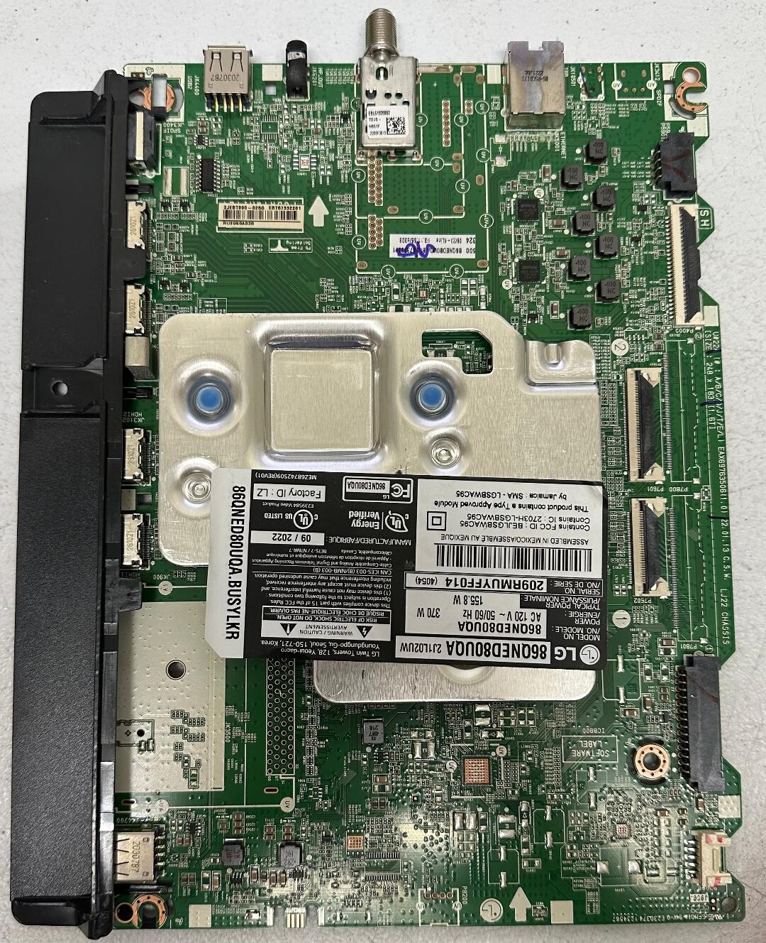 LG EBT67332201 Main Board 86QNED80UQA