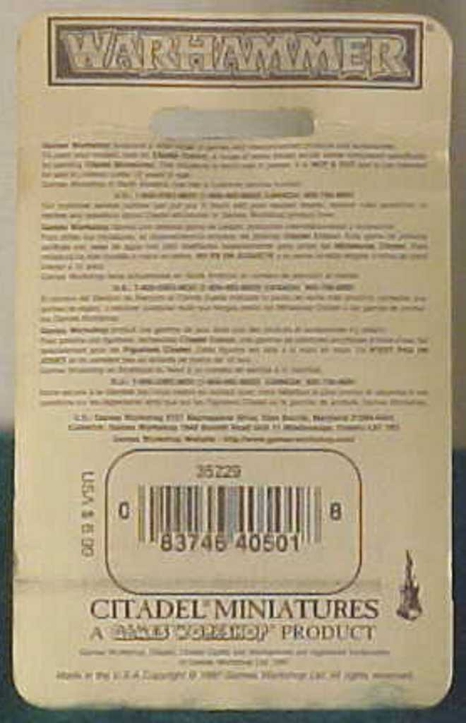 Warhammer Cryads (8501D)--Factory Sealed Pack