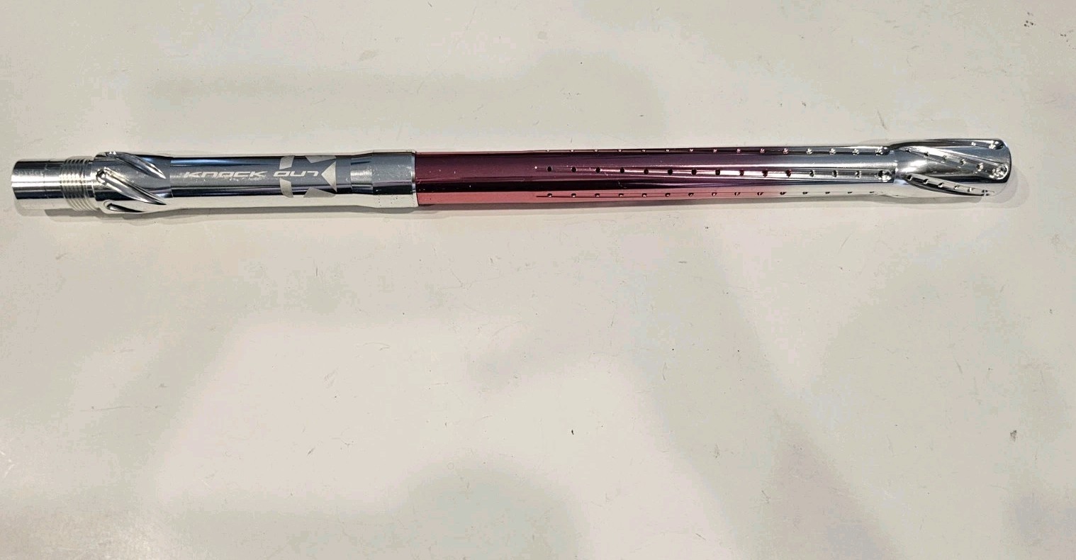 16 inch KNOCK OUT 695 Spyder Paintball Gun Barrel Pink Silver
