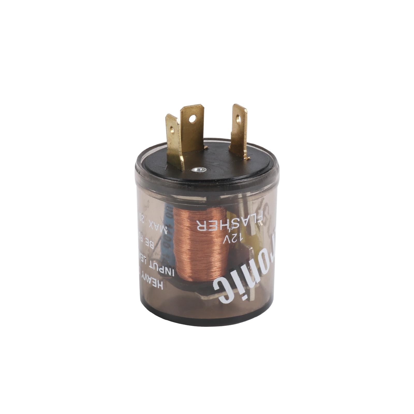 12V 3 Pin Electronic LED Flasher Relay Round Heavy Duty Electronic Turn Signa...