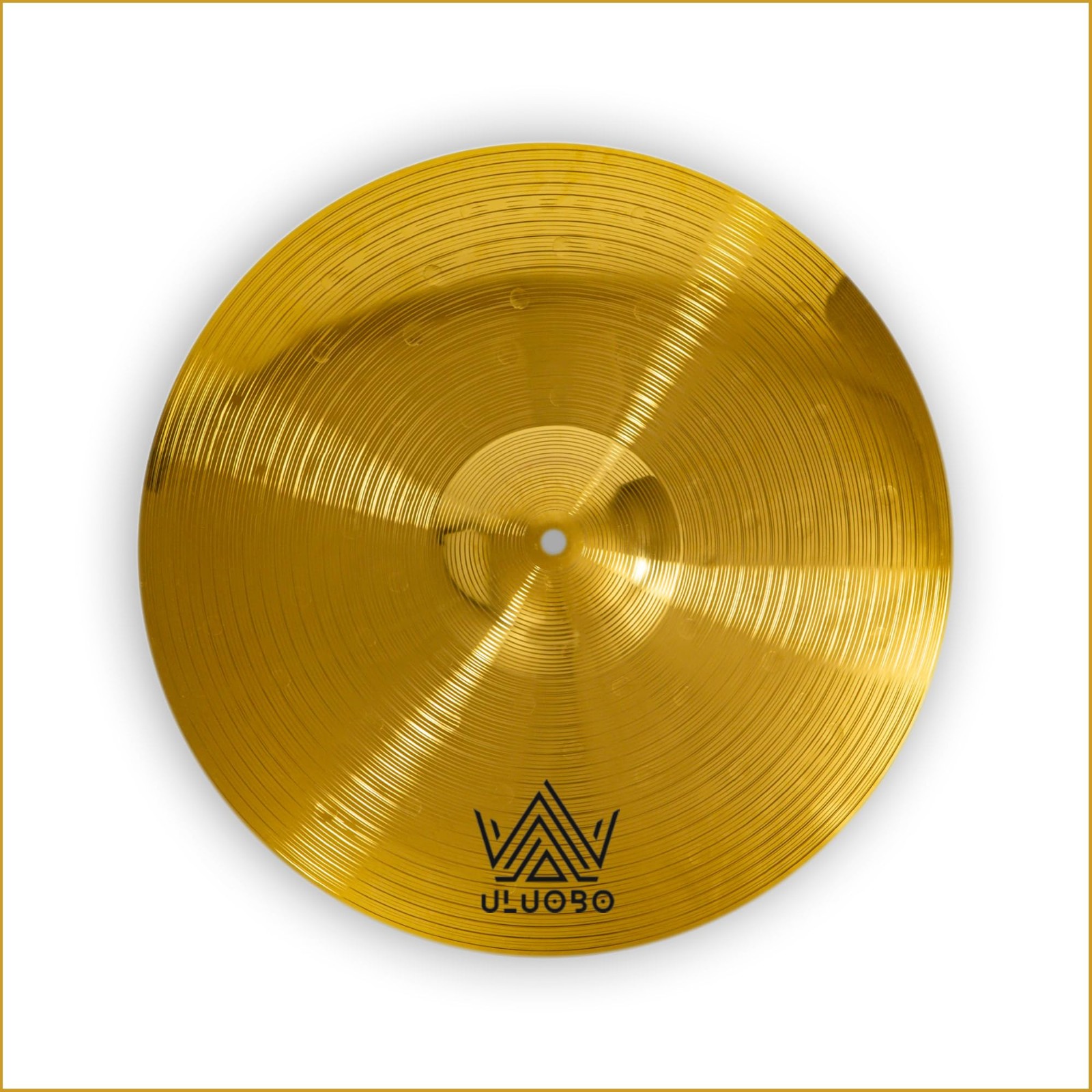 ULUOBO Crash Cymbal, 16 inches Practice Cymbal (Gold) 16 inch, Gold