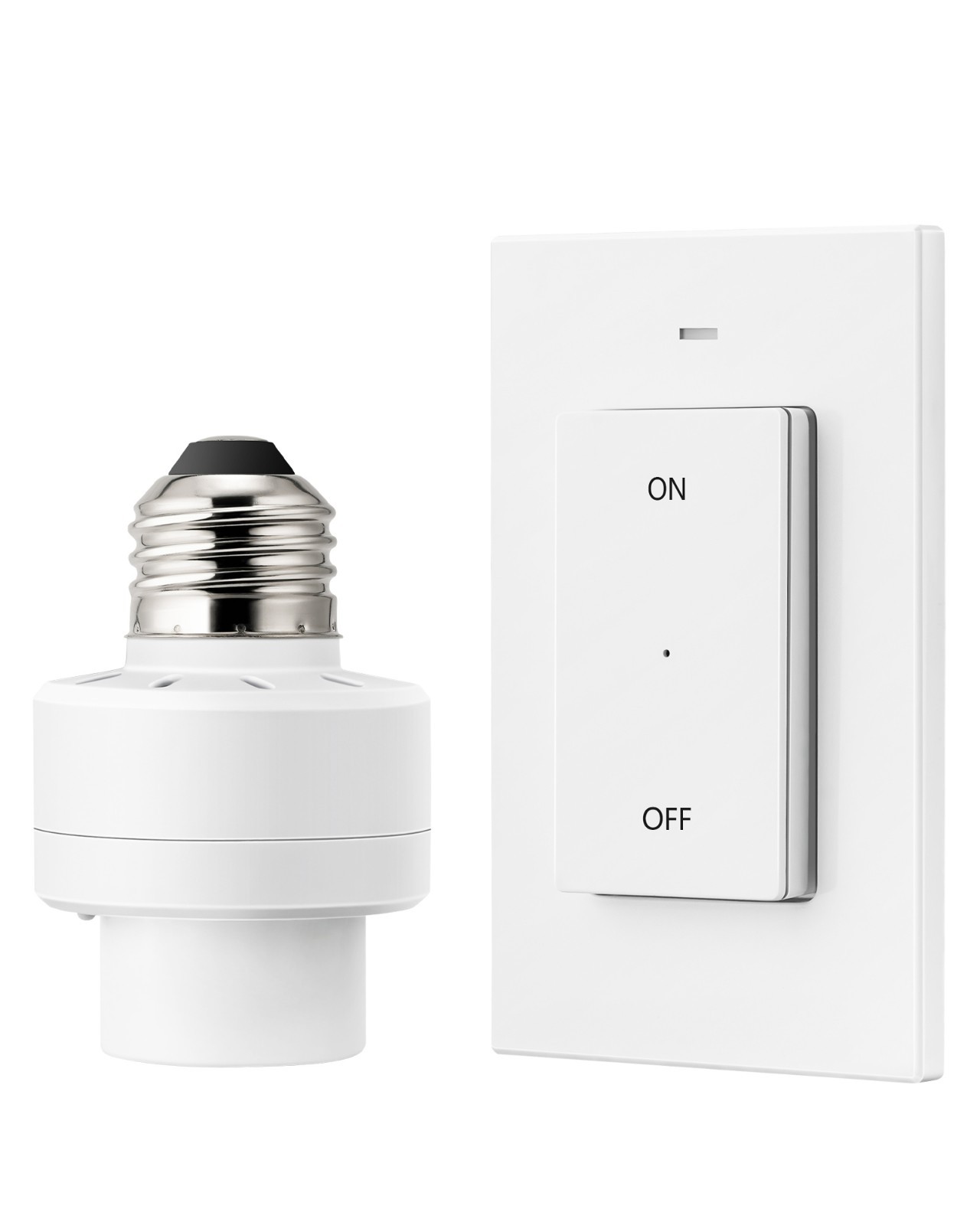 DEWENWILS Remote Control Light Socket, 1 Wall Mounted Controller+1 Bulb Base